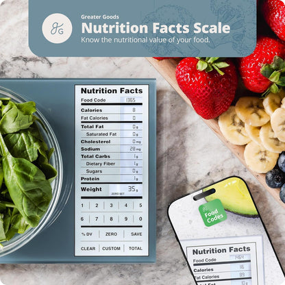 NutriScale - Perfect for Calorie Counting, Meal Prep, & Weight Loss