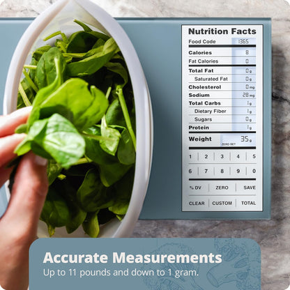 NutriScale - Perfect for Calorie Counting, Meal Prep, & Weight Loss